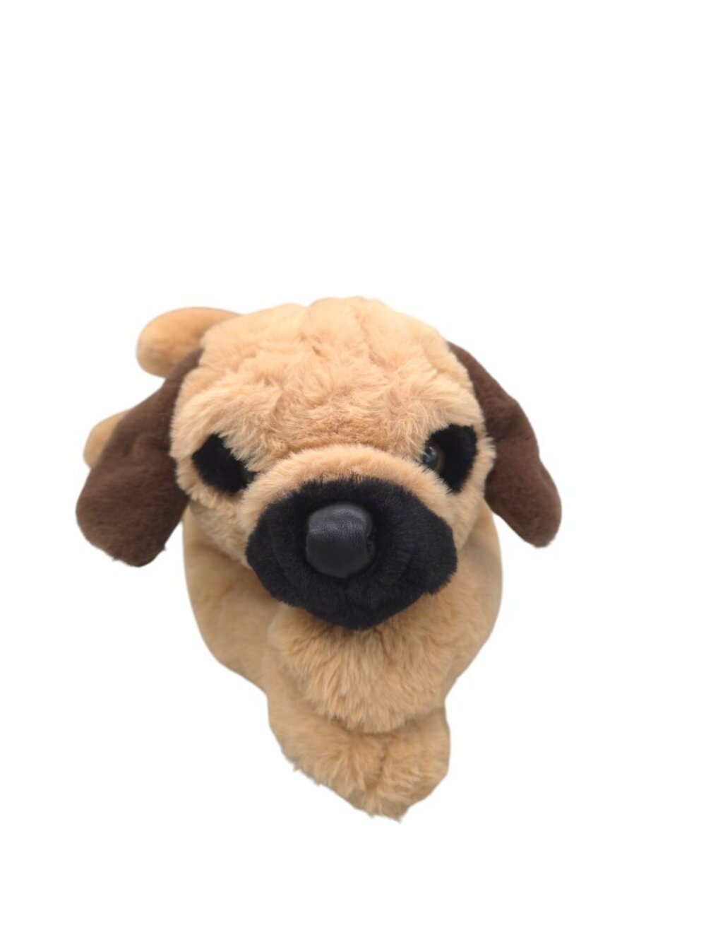 FAO Schwarz Adopt-A-Pet Kids Toy Plush Dog 2022 Puggle Tan Brown Black 20"